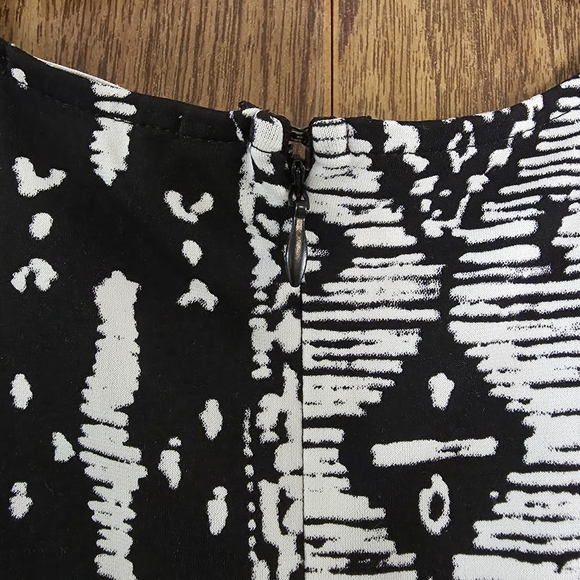 Bisou Bisou Monochrome Patterned Mini Dress Size M Bohochic - Picture 4 of 11